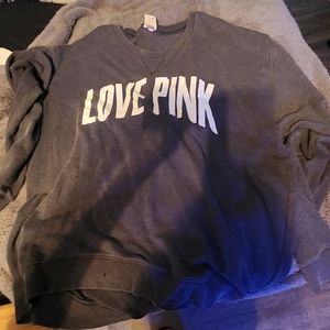 PINK sweat shirt. Love Pink Large Pink by Victoria Secret!
